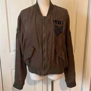Rails sage military quilted jacket sz Medium